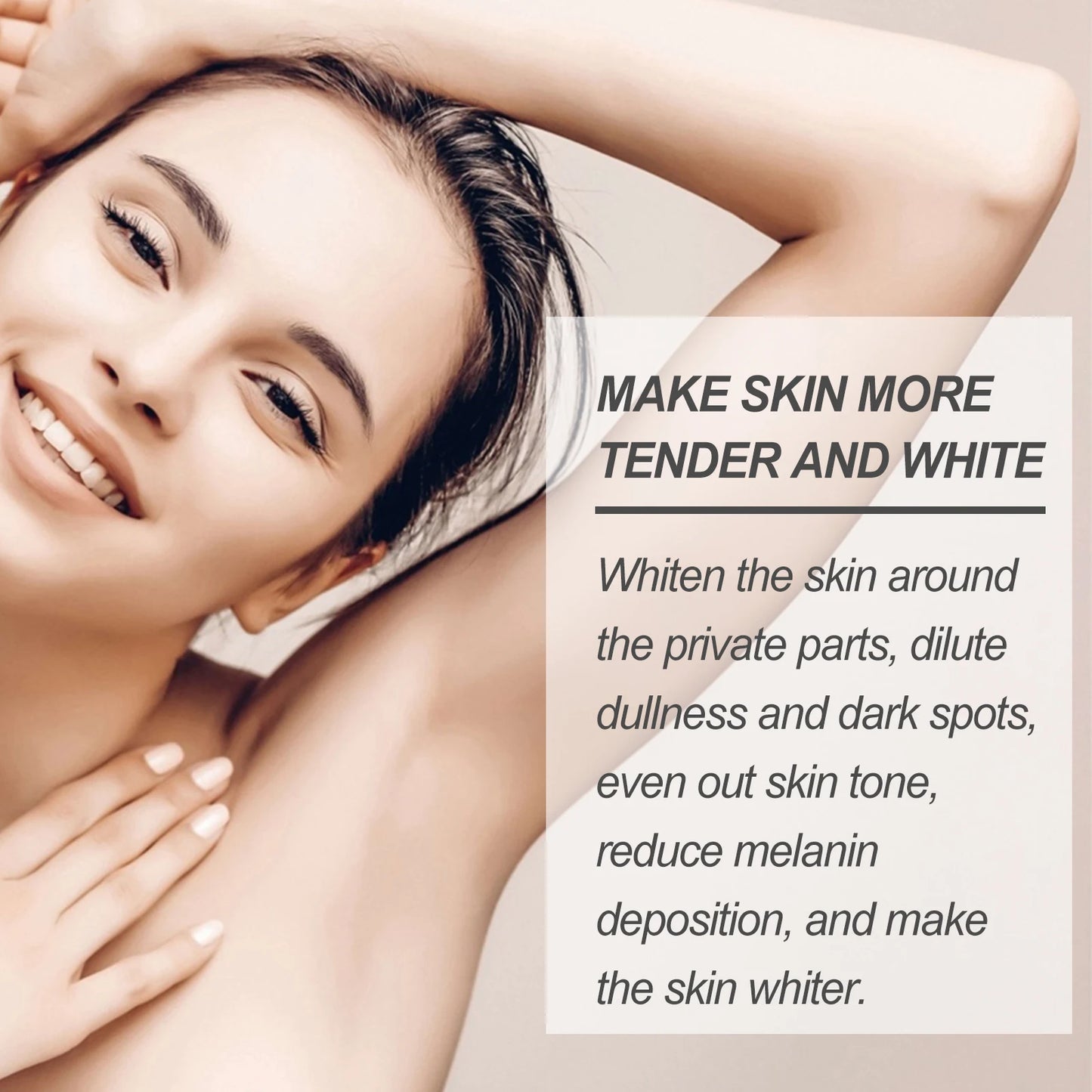 Brightening Body Cream for Underarms and Inner Thigh Moisturizer with Niacinamide and Vitamin C to Even Skin Tone 30Ml